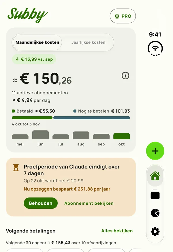 Het compacte startscherm op het buitenpaneel van een dichte iPhone Duo